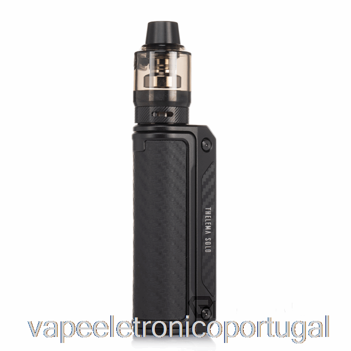 Vape Eletrônico Perdido Vape Thelema Solo 100w Starter Kit Preto/fibra De Carbono